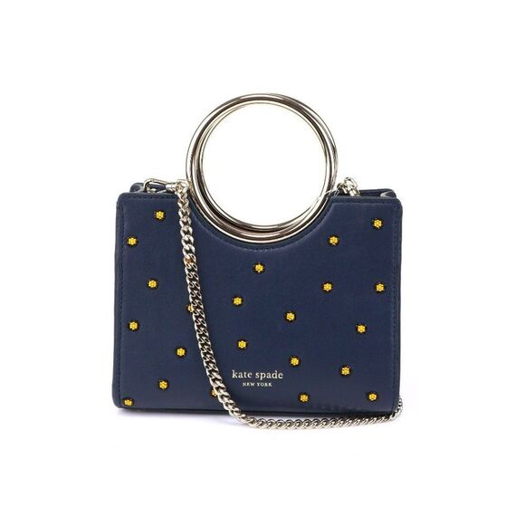 NWT Kate Spade White Rock Road PANTHER Sam polka dot small - Picture 6 of 13